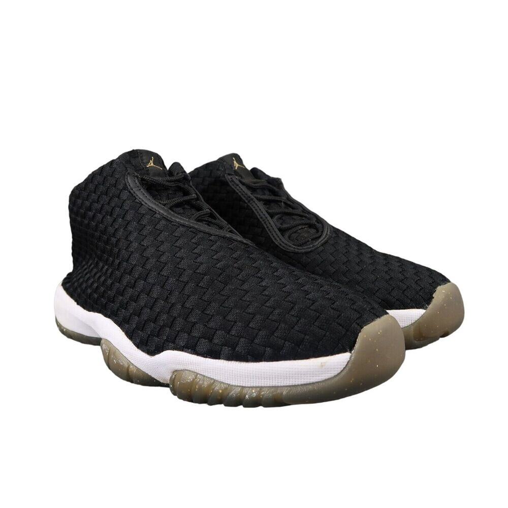 Jordan Future Sneakers Mens 8.5 Nike Air Shoes Woven Mid Black White Basketball
